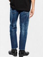 ウォッシュ＆ダメージ加工テーパードデニムパンツ《BRO JEAN》