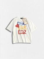ルーズフィットクルーネックTシャツ