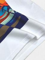 ルーズフィットクルーネックスウェットTシャツ