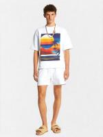 ルーズフィットクルーネックスウェットTシャツ