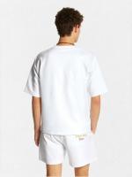ルーズフィットクルーネックスウェットTシャツ