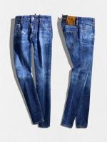 ダメージ加工テーパードデニムパンツ《MEDIUM WAIST JENNIFER JEAN》