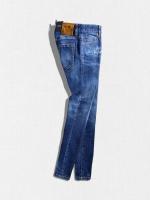 ダメージ加工テーパードデニムパンツ《MEDIUM WAIST JENNIFER JEAN》