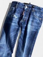 ダメージ加工テーパードデニムパンツ《MEDIUM WAIST JENNIFER JEAN》
