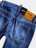 ダメージ加工テーパードデニムパンツ《MEDIUM WAIST JENNIFER JEAN》