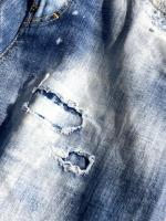 ダメージ加工ワイドデニムパンツ《TRAVELLER JEANS》