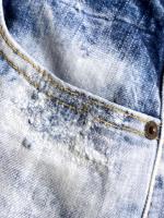 ダメージ加工ワイドデニムパンツ《TRAVELLER JEANS》