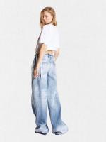 ダメージ加工ワイドデニムパンツ《TRAVELLER JEANS》