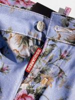 ボタニカル柄デニムパンツ《JENNIFER CROPPED JEAN》