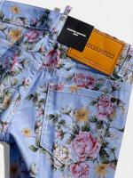 ボタニカル柄デニムパンツ《JENNIFER CROPPED JEAN》