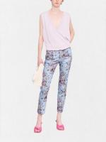ボタニカル柄デニムパンツ《JENNIFER CROPPED JEAN》