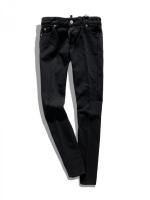 ブラックテーパードデニム《JENNIFER CROPPED JEAN》