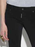 ブラックテーパードデニム《JENNIFER CROPPED JEAN》