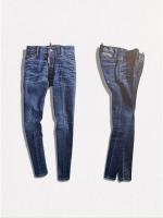 ダメージ加工テーパードデニムパンツ《MEDIUM WAIST JENNIFER JEAN》