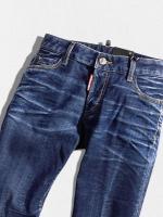 ダメージ加工テーパードデニムパンツ《MEDIUM WAIST JENNIFER JEAN》