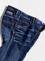ダメージ加工テーパードデニムパンツ《MEDIUM WAIST JENNIFER JEAN》