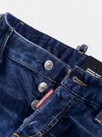 ダメージ加工テーパードデニムパンツ《MEDIUM WAIST JENNIFER JEAN》
