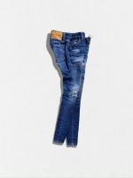 ダメージ加工テーパードデニムパンツ《MEDIUM WAIST JENNIFER JEAN》