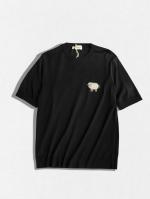 RAM刺繡ニットTシャツ