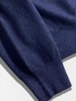 カシミア混ウールVネックニット