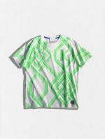 幾何学プリントTシャツ