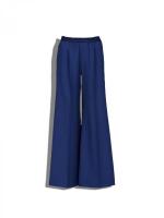 トロピカルウール製フレアワイドパンツ