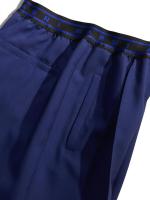 トロピカルウール製フレアワイドパンツ