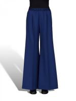 トロピカルウール製フレアワイドパンツ