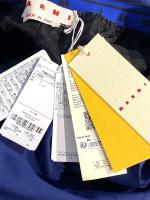 トロピカルウール製フレアワイドパンツ