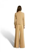 トロピカルウール製フレアワイドパンツ