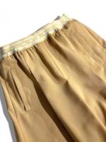 トロピカルウール製フレアワイドパンツ