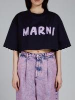 クロップド丈クルーネックTシャツ