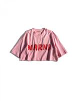 クロップド丈クルーネックTシャツ