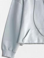 ショート丈プルオーバーパーカー