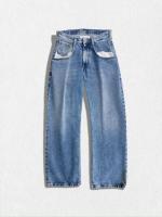 コントラストポケットデニムパンツ