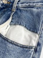 コントラストポケットデニムパンツ