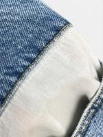 コントラストポケットデニムパンツ