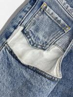 コントラストポケットデニムパンツ