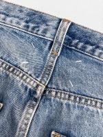 コントラストポケットデニムパンツ