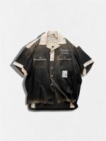 ヴィンテージ加工ボーリングシャツ