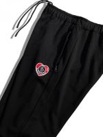 ワッペン付きジャージーリラックスパンツ