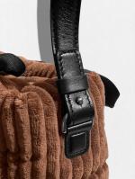 コーデュロイダウンミニトートバッグ