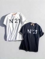 ロゴデザインクルーネックTシャツ