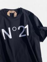 ロゴデザインクルーネックTシャツ