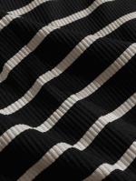 ボーダーネックデザインTシャツ