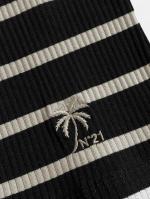 ボーダーネックデザインTシャツ