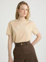 ロゴクルーネックTシャツ
