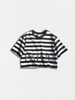 ショート丈ボーダーTシャツ