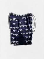 ジオメトリック柄ナイロンショートパンツ