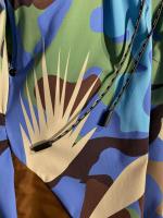 ジオメトリック柄ナイロンショートパンツ